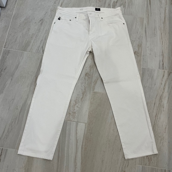 AG Adriano Goldschmied Tellis Jeans Mens 36 x 29 White Modern Slim - Picture 1 of 4